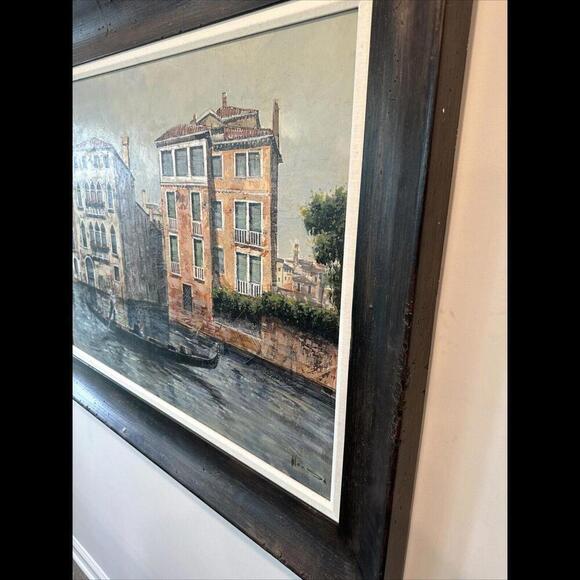 Enrique Alonso Painting Fine Art Oil on Canvas Signed With Solid Wood Framed - Picture 15 of 16